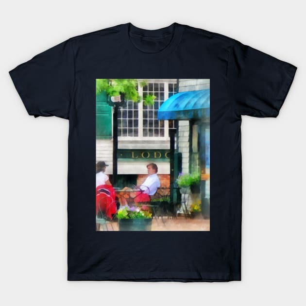 Newport RI - Cafe T-Shirt by SusanSavad